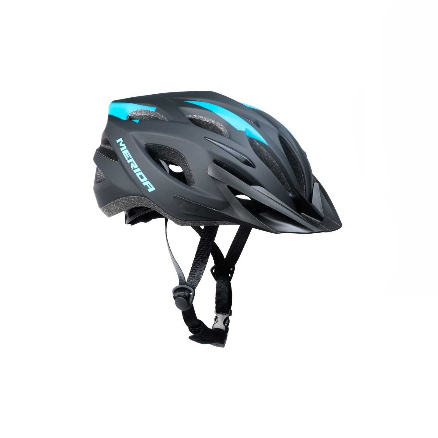 CASCO MERIDA CHARGER MAT BLK/BLUE 53