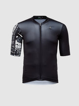 MAGLIA MANICA CORTA NERO/LETERING