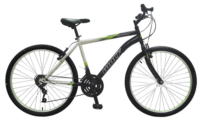 Bicicleta WOLF Montaña R26 18V. Frenos ”V” Acero Blanco/Negro Talla:UN