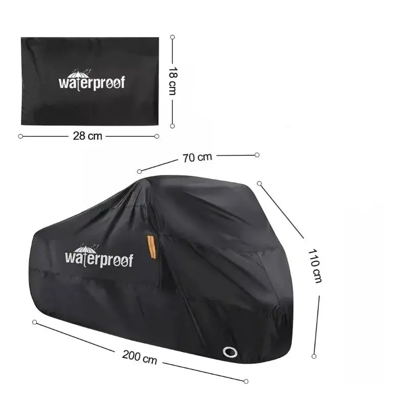 FUNDA/CUBIERTA COLOR NEGRO PARA BICICLETA