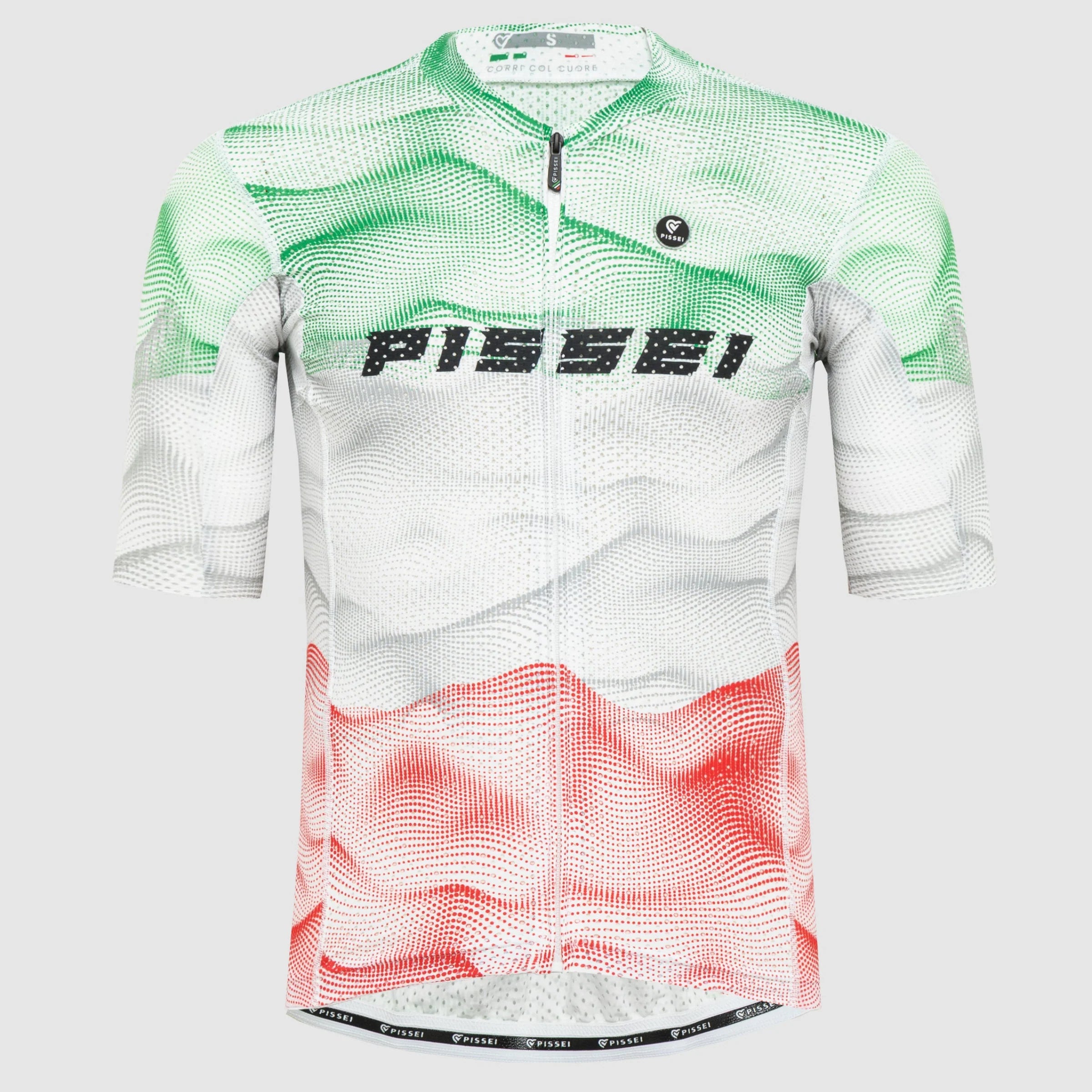 MAGLIA MANICA CORTA SAN REMO BIANCO ITALIA