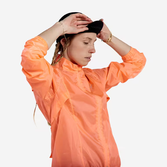 IMPERMEABLE PARA CICLISMO TALLA M ROJO CORAL VAN RYSEL