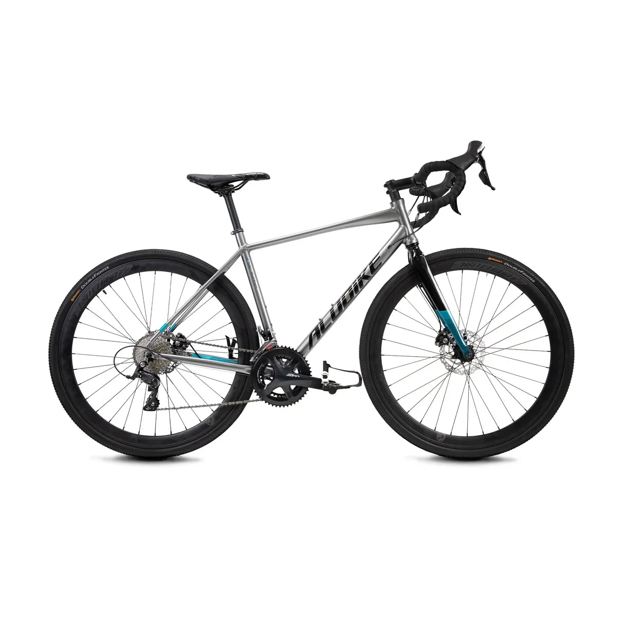 BICICLETA ALUBIKE SPORT GRAVEL REVEL 700C COLOR GRIS TALLA 45 18V ALUMINIO