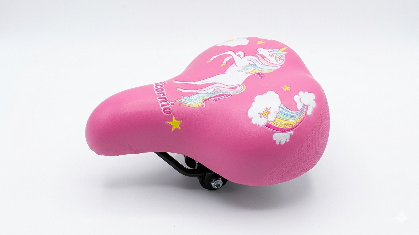 ASIENTO GENÉRICO PARA BICICLETA DE NIÑA UNICORNIO