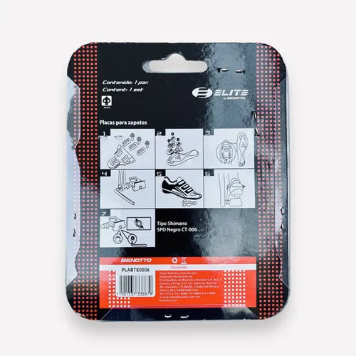 PLACAS ELITE TIPO SHIMANO SPD CT-006